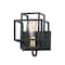Maxim Lighting Liner 1-Light " Wide Black / Satin Brass Wall Sconce 10241BKSBR - alternate 1